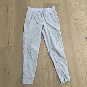 Athleta Pants Women Size 6T Gray Joggers Zip Pockets Stretch Activewear Nylon